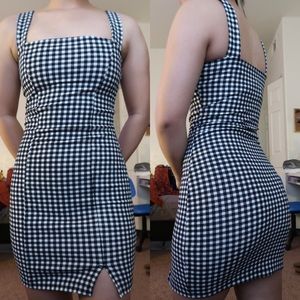 Checkered Bodycon Dress